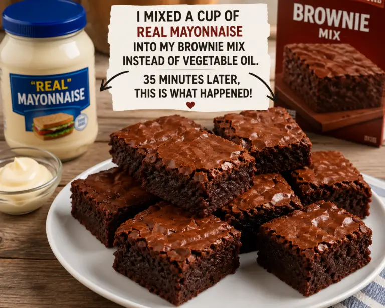 I Mixed a Cup of Real Mayonnaise Into My Dry Brownie Mix Instead of Vegetable Oil. 35 Minutes Later, This Is What Happened