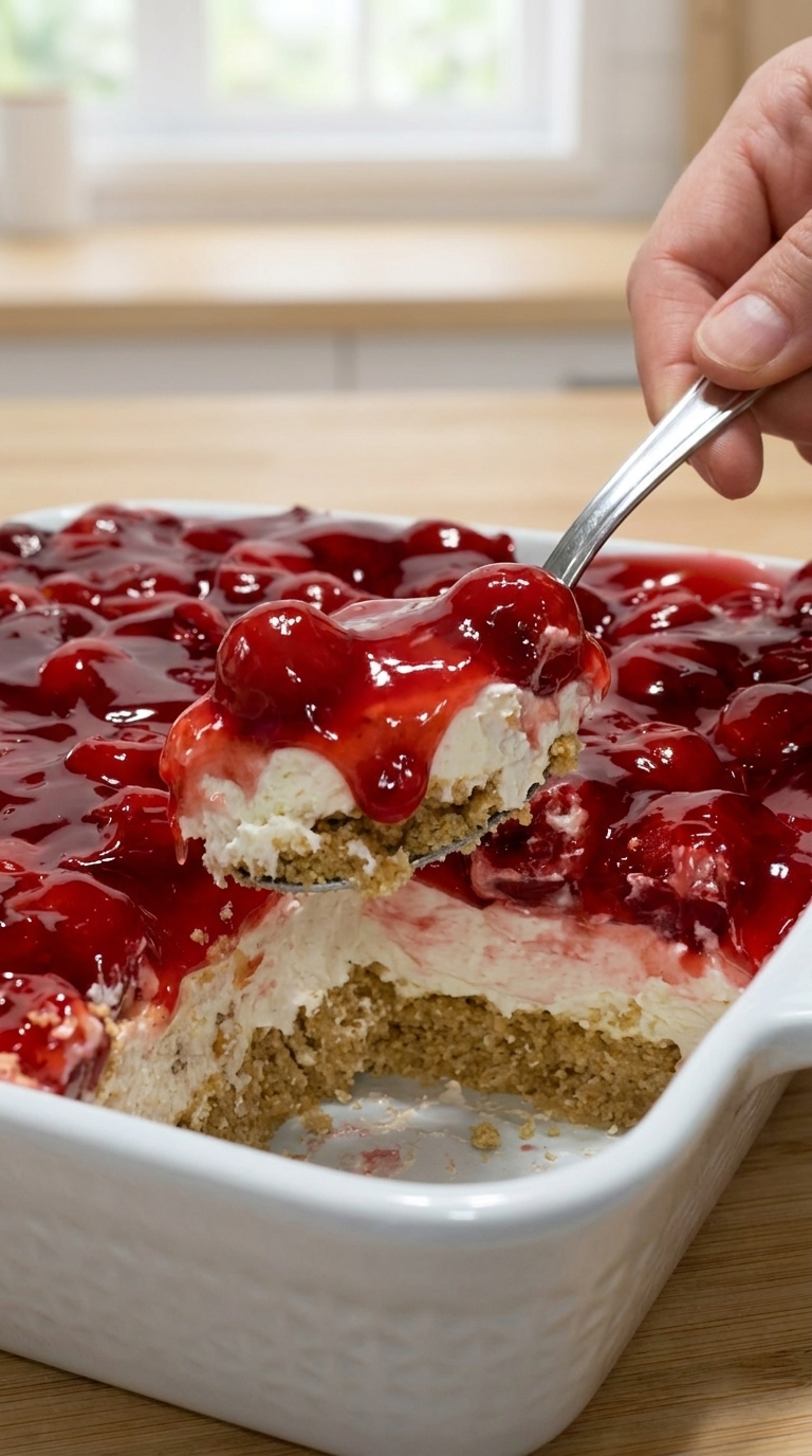 🍒 Cherry Delight Dessert !!!