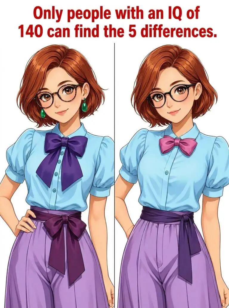 Only People with an IQ of 140 Can Find the 5 Differences – Can You?