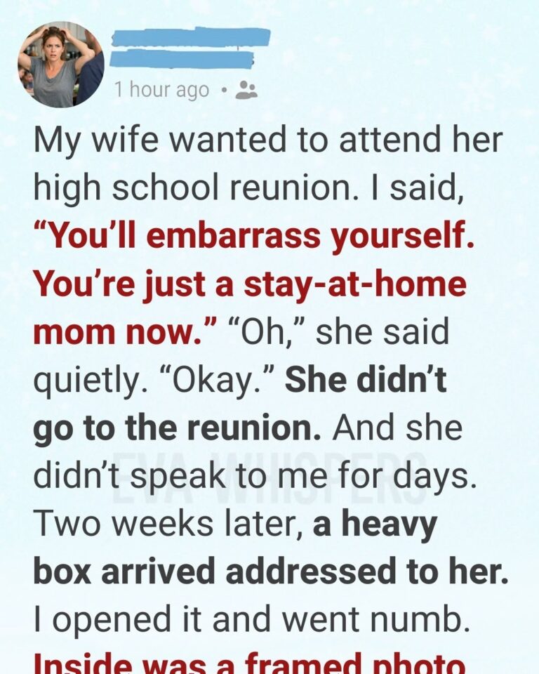 I Belittled My Wife for Being ‘Just a Stay-at-Home Mom’—Two Weeks Later, I Opened a Box and Broke Down