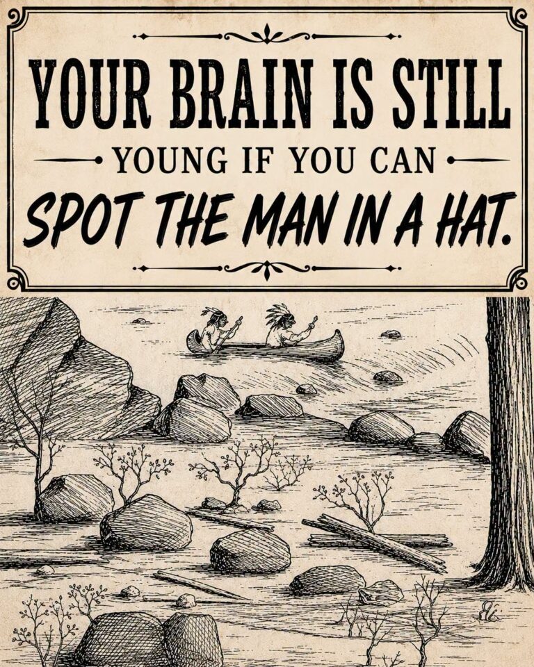 Your Brain Is Still Young If You Can Spot the Man in a Hat in This Vintage Puzzle