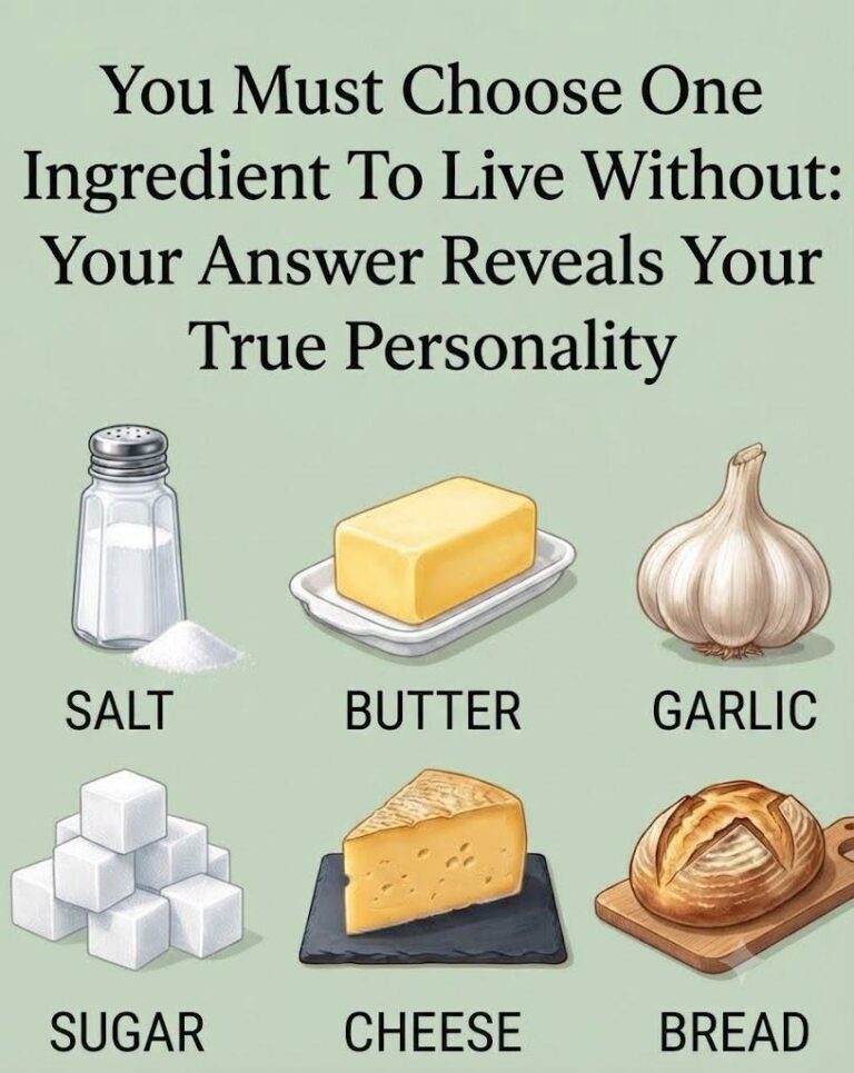 Choose One Ingredient You Can Live Without and It Will Reveal Your True Personality