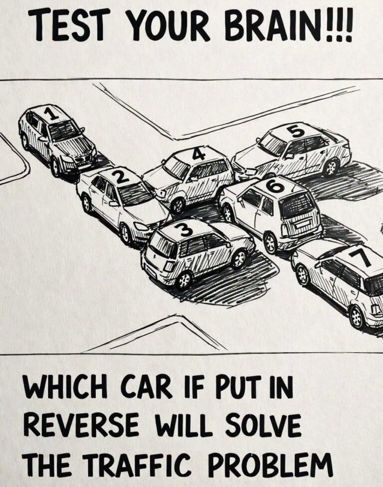 Traffic Puzzle: Which Car Should Reverse to End the Gridlock?