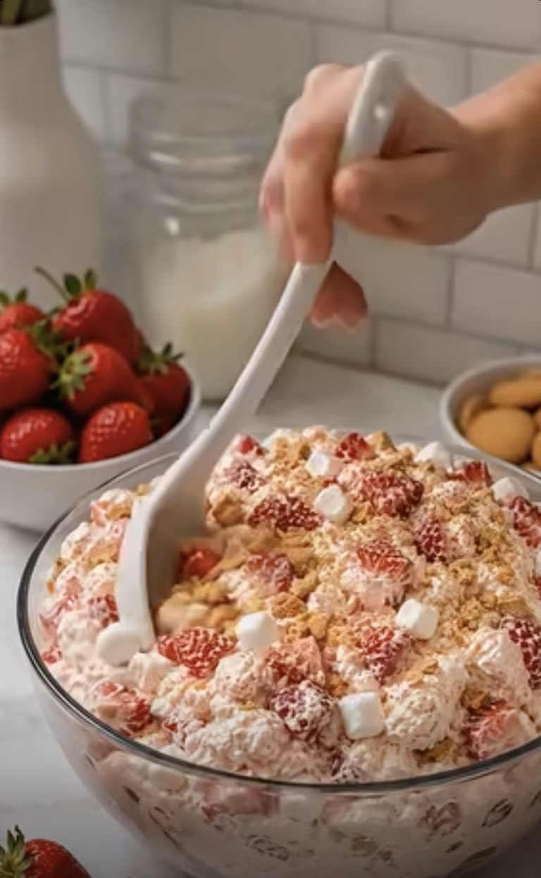 No-Bake Strawberry Cheesecake Fluff: Easy Creamy Summer Dessert