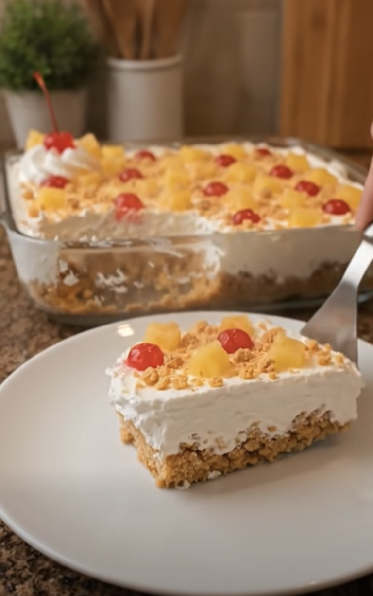 No-Bake Pineapple Cream Dessert: Cool, Creamy, and Tropical