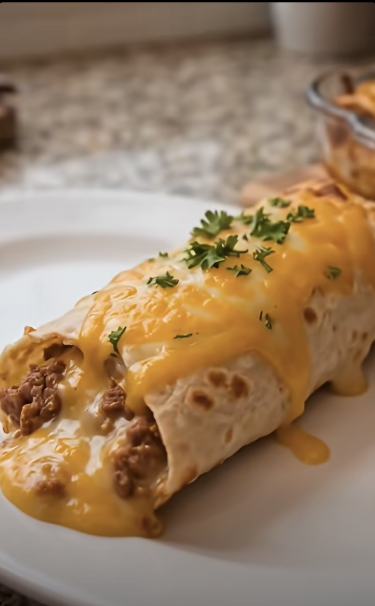 Baked Cheesy Beef Wrap Pockets: Crispy, Cheesy, and Easy