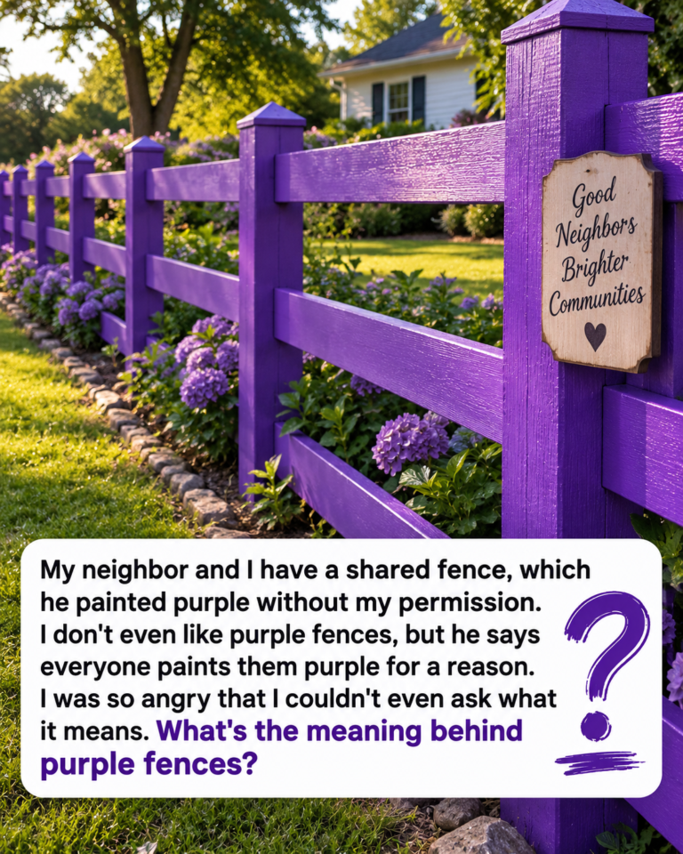 If You Spot a Painted Purple Fence, This Is What It Means (And Why You Should Immediately Turn Around)