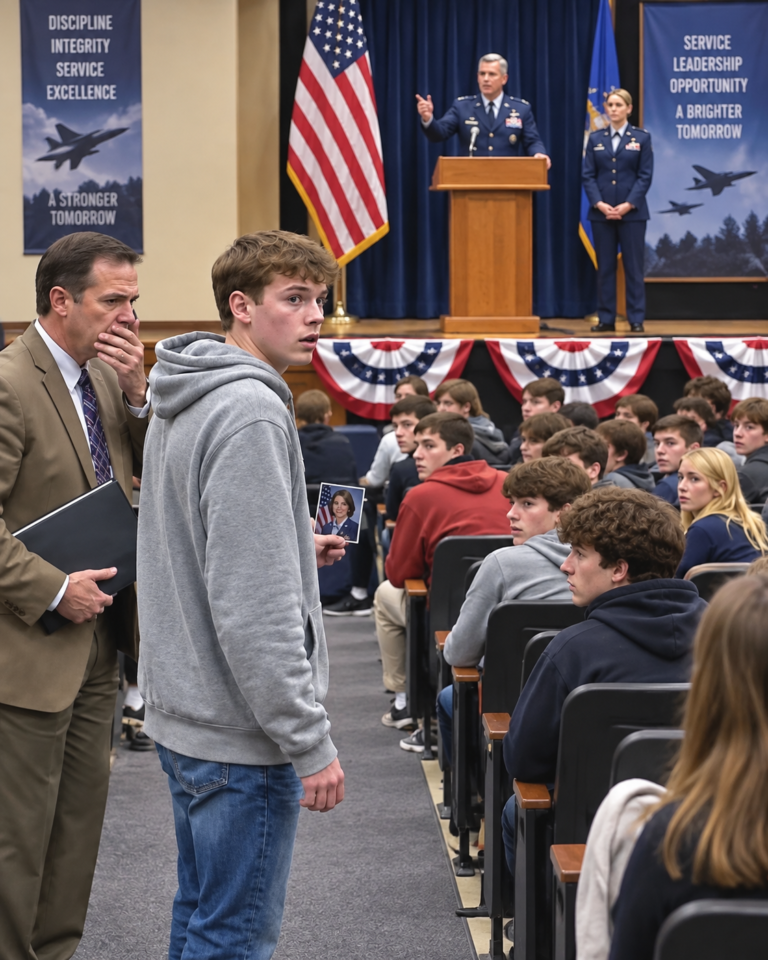 My Mom Flies an F-22 Fighter Jet, I Told My Class — The Whole Room Burst Out Laughing, But What Happened Next Left Them Speechless