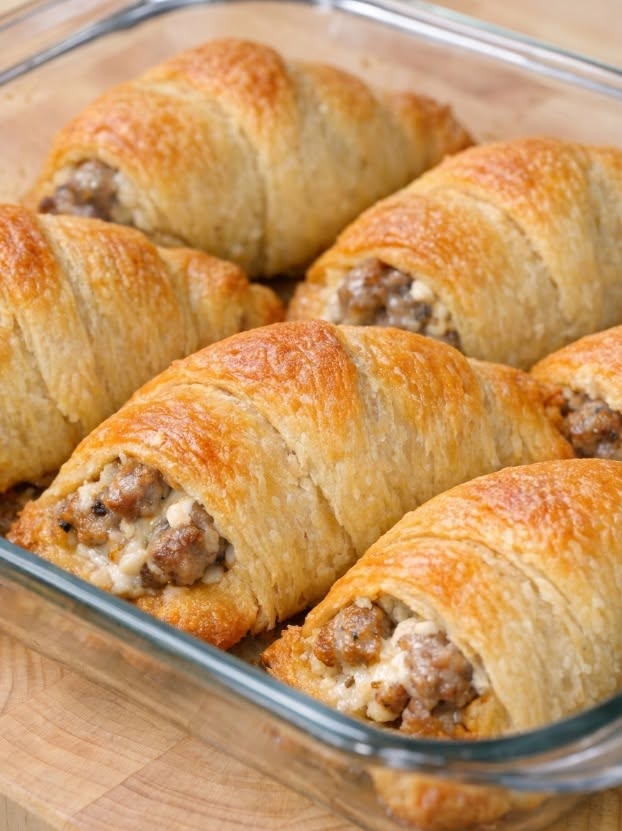 4-Ingredient Sausage and Cream Cheese Crescent Rolls That Disappear in Minutes