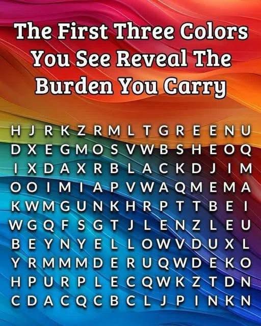 The First Three Colors You See May Reveal How You Intimidate Others