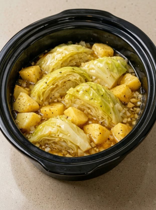 Slow Cooker Cabbage and Potatoes: A Cozy 4-Ingredient Side Dish