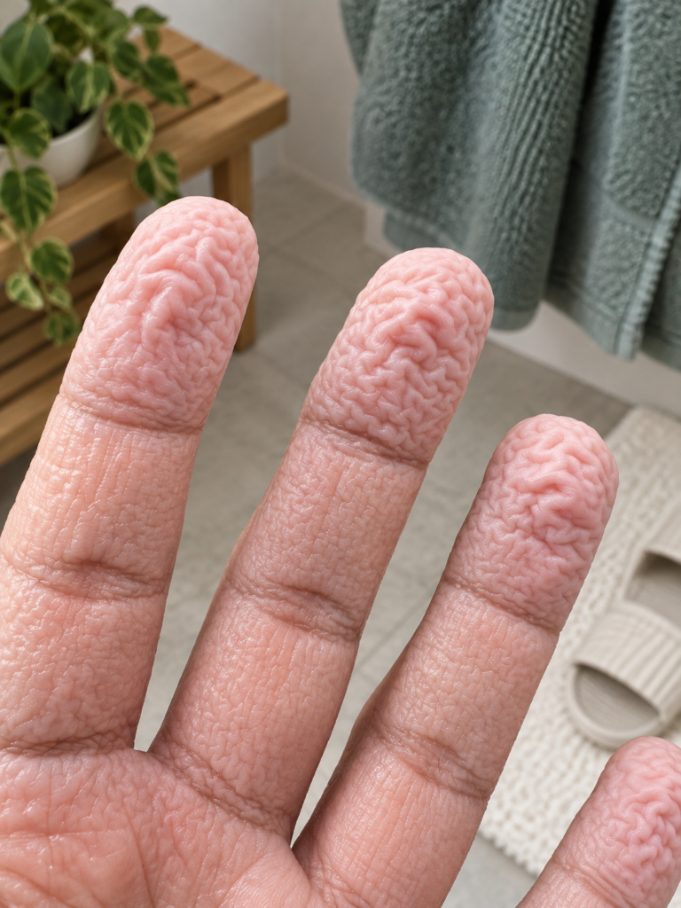 Wrinkled Fingers After Water Exposure: What Your Skin May Be Telling You