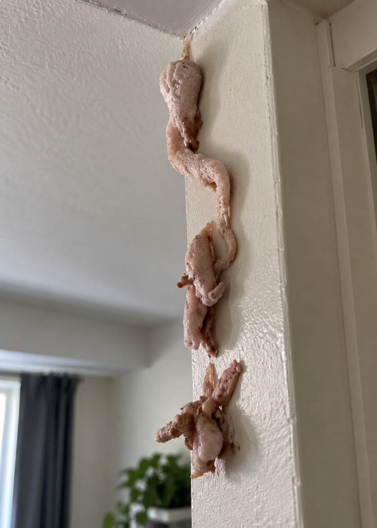Crunchy Pink Surprise on Wall—What’s Really Going on Inside Your Home?