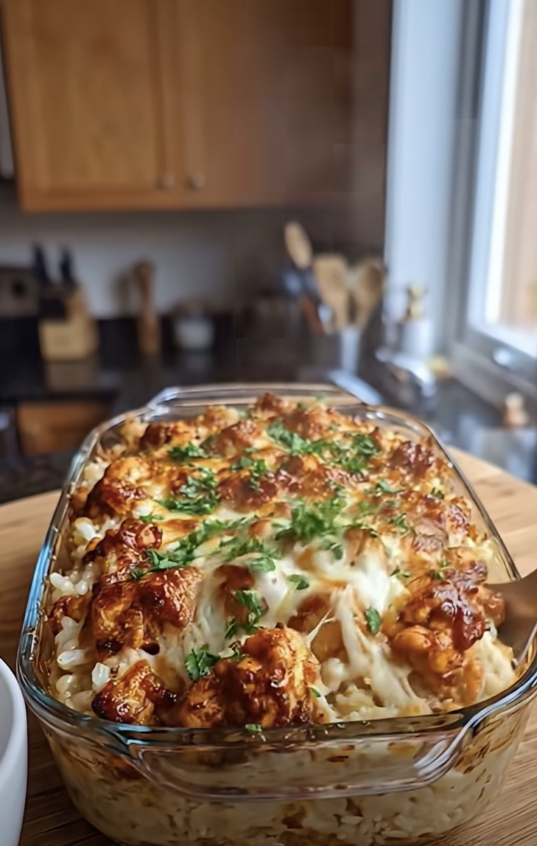 Golden Garlic Parmesan Chicken Rice Bake: Easy Cheesy One-Pan Dinner