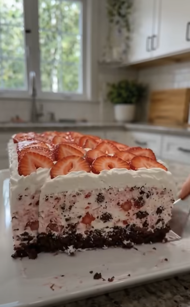 Strawberry Whipped Sensation: Creamy No-Bake Strawberry Dessert