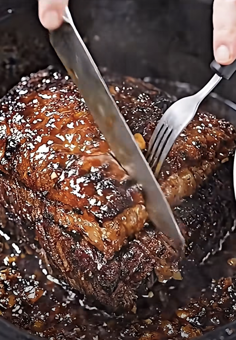 Slow Cooker Honey Garlic Beef Roast