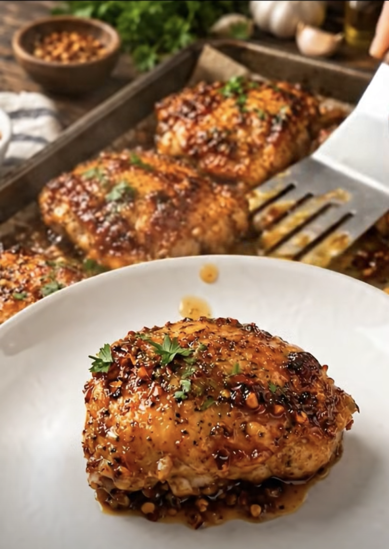 Honey Garlic Chicken Thighs: Sticky, Juicy, and Easy