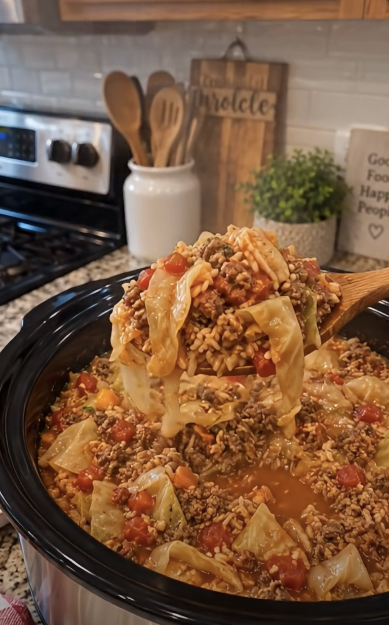 Crockpot Cabbage Roll Casserole: Easy Slow Cooker Comfort Food