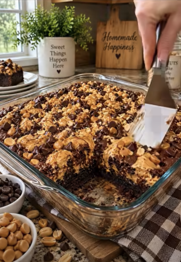 Gourmet Peanut Butter Earthquake Cake: Rich Chocolate Dessert
