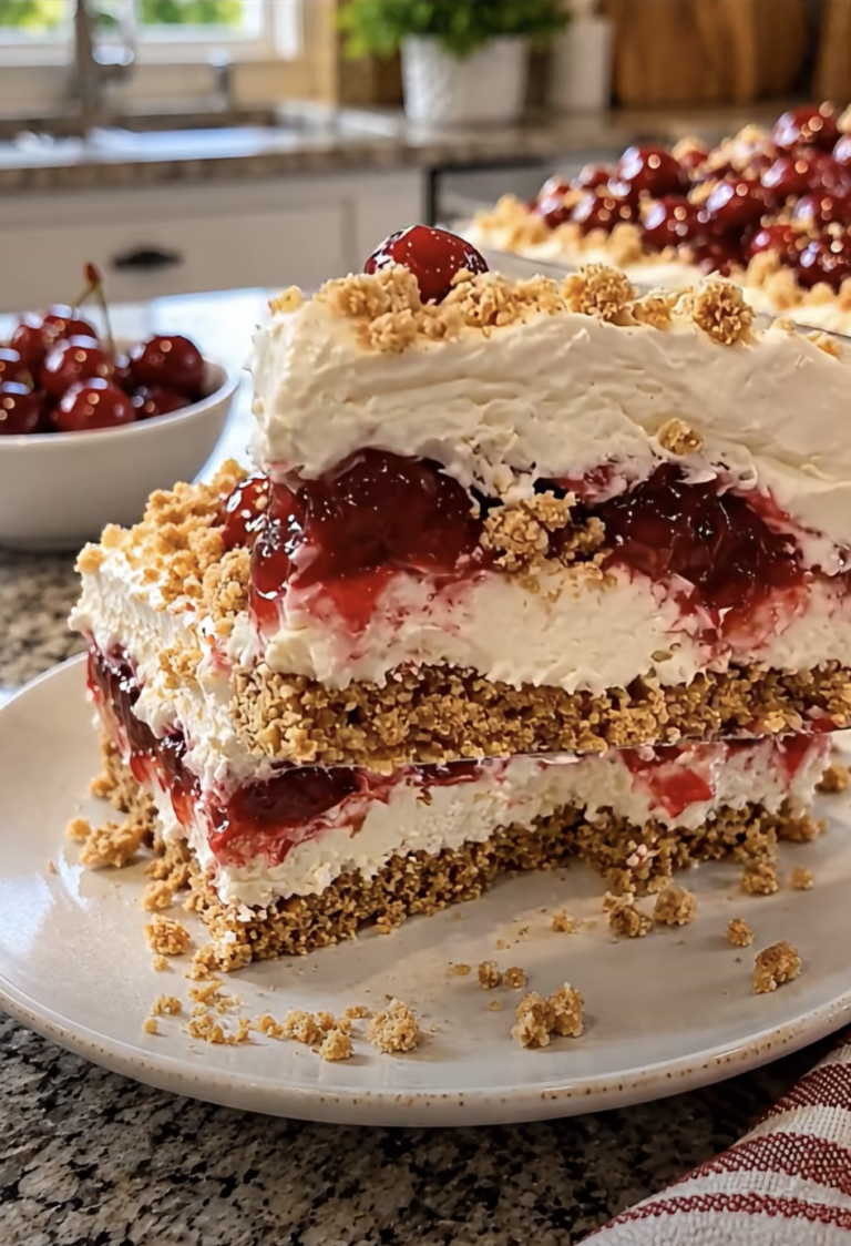 Cherry Cheesecake Dream Icebox Dessert: Easy No-Bake Treat