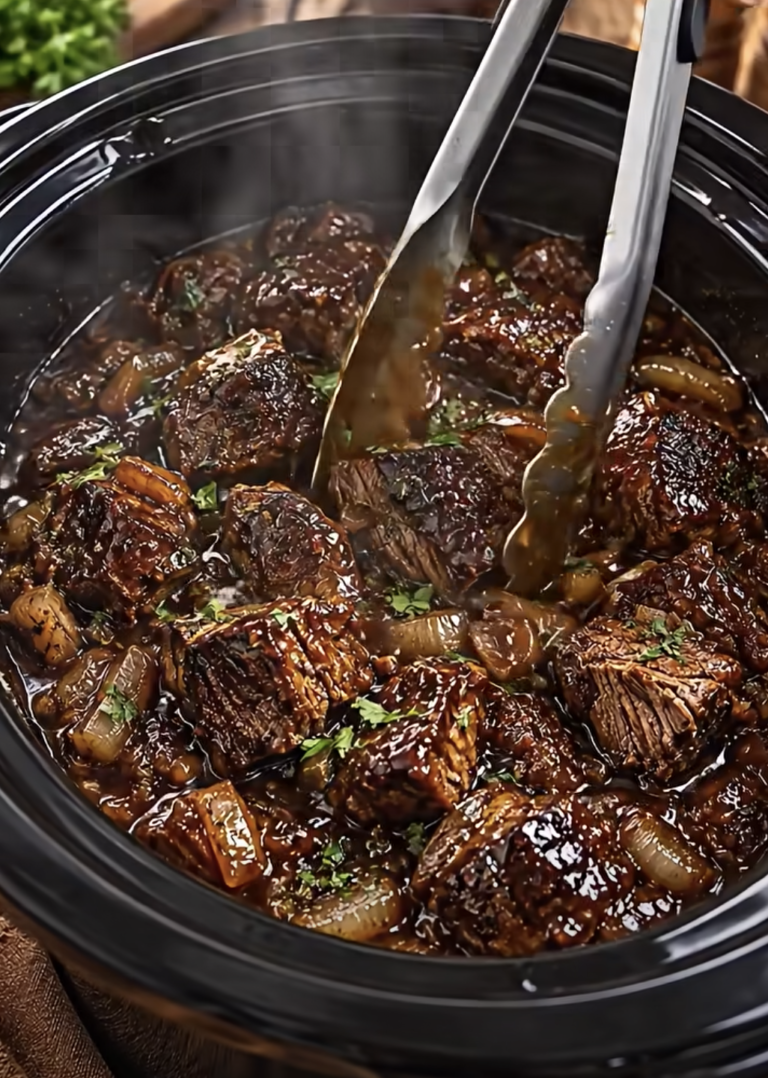 Slow Cooker Caramelized Beef Bites: Tender Sweet-Savory Beef