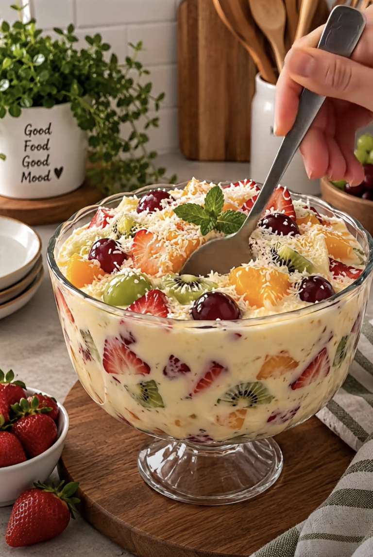 Tropical Dessert Creamy Fruit Dessert: Easy No-Bake Treat