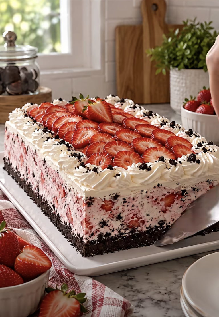 Strawberry Whipped Sensation: Easy Creamy No-Bake Dessert