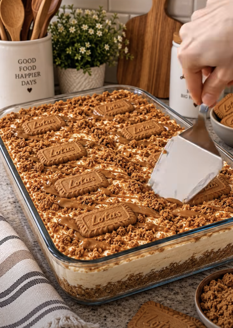 Biscoff No-Bake Cheesecake: Creamy Cookie Butter Dessert