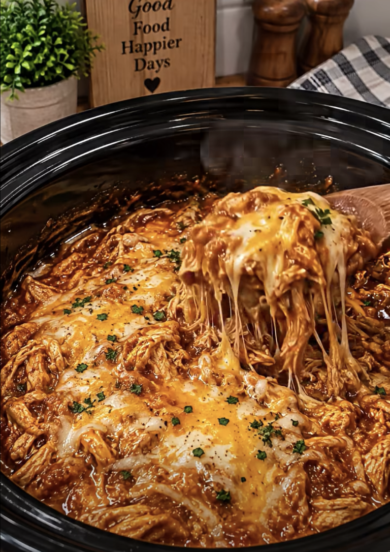 Crockpot Chicken Enchilada Casserole: Easy Cheesy Slow-Cooker Dinner