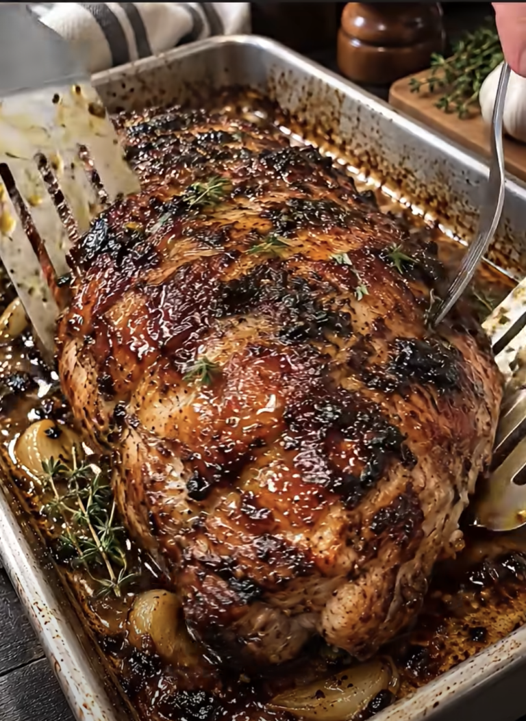 Honey Garlic Glazed Roasted Pork Shoulder: Tender Caramelized Roast