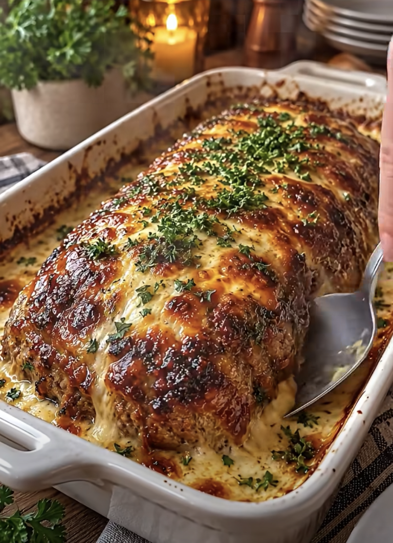 Cheesy Garlic Beef Roast Casserole: Creamy Comfort Food Dinner