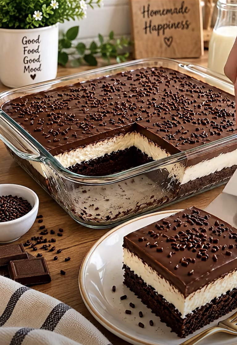 Triple Layer Chocolate Brownie Dream: Decadent Chocolate Dessert