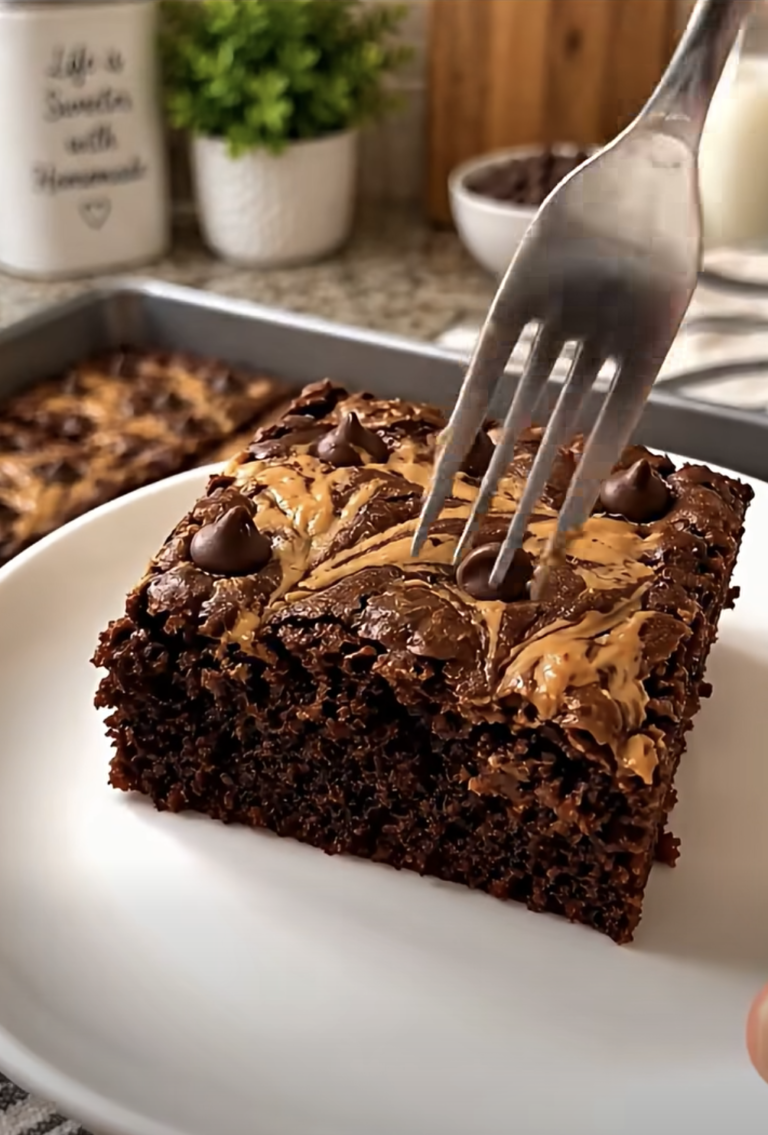 Chocolate Peanut Butter Brownies: Rich Fudgy Swirled Brownies
