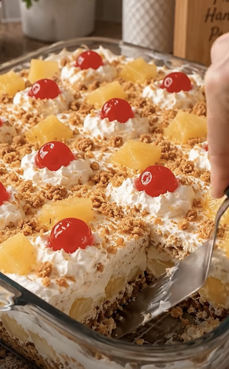 No-Bake Pineapple Cream Dessert: Easy Tropical Cheesecake Treat