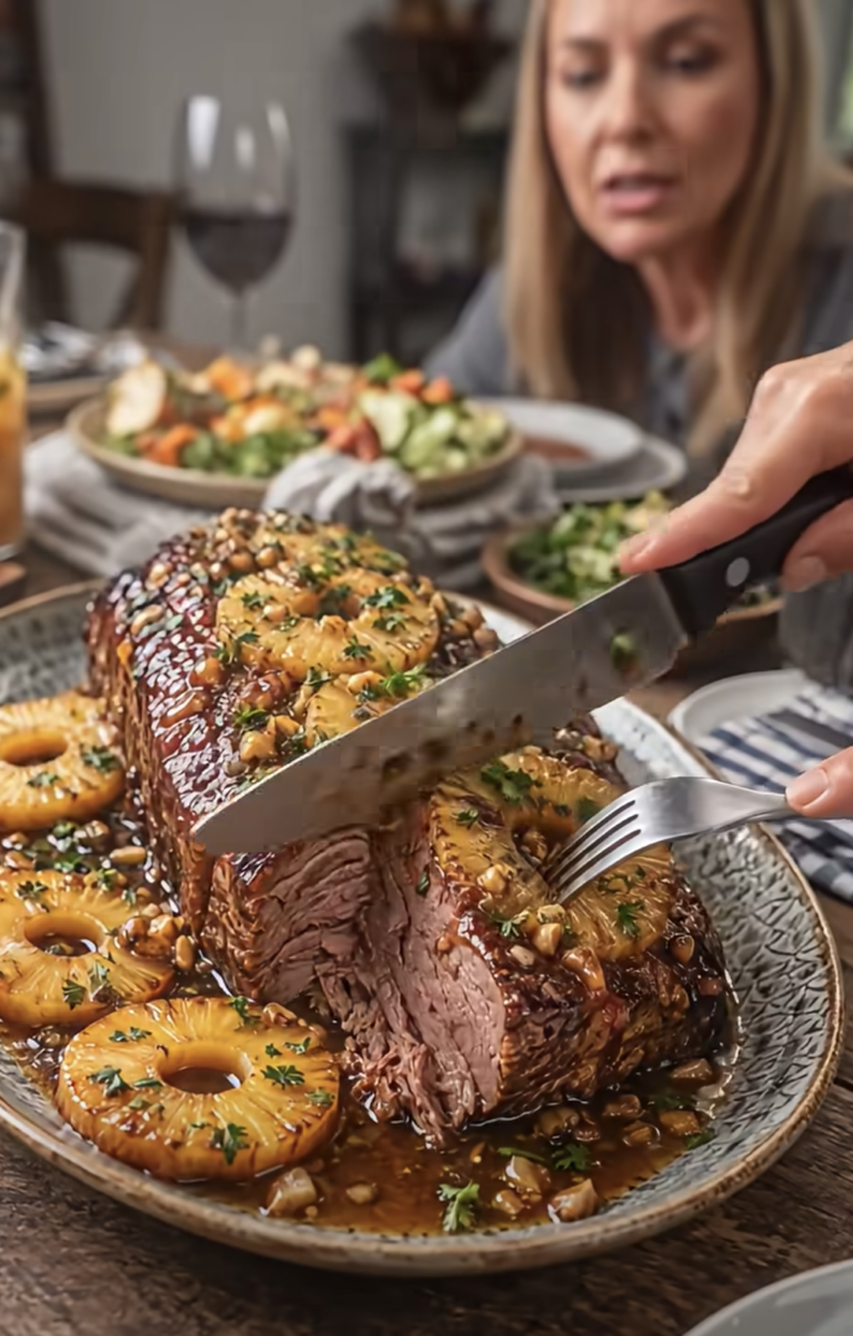Honey Pineapple Glazed Braised Roast: Sweet and Savory Tender Dinner