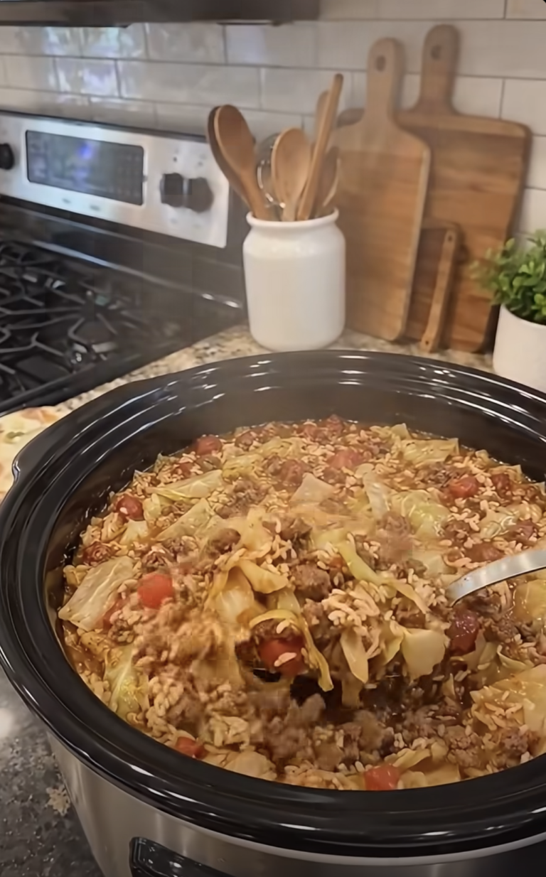 Crockpot Cabbage Roll Casserole: Easy Turkey Bacon Dinner