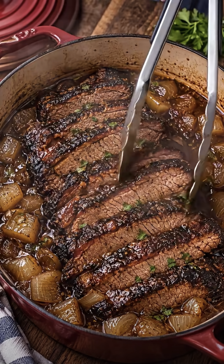 Slow Cooker Beef Brisket with Caramelized Onions: Tender Comfort Dinner