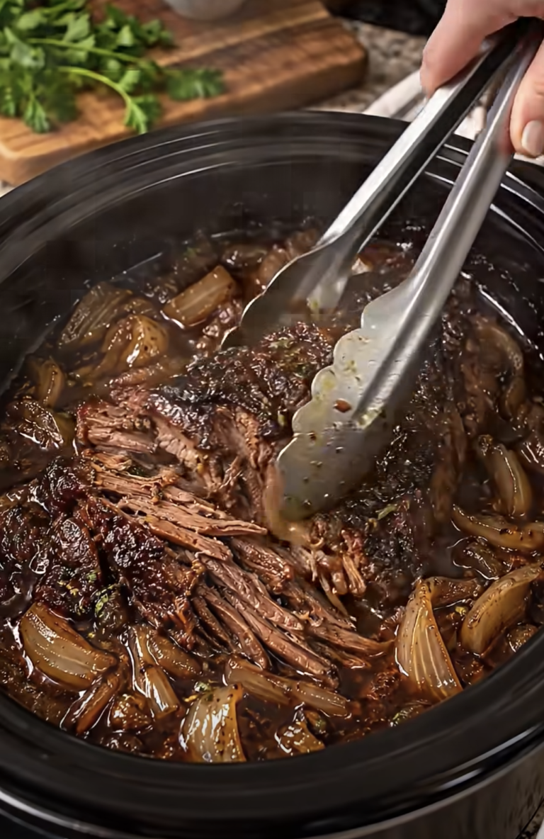 Slow Cooker Garlic & Herb Beef Brisket: Tender Family Dinner