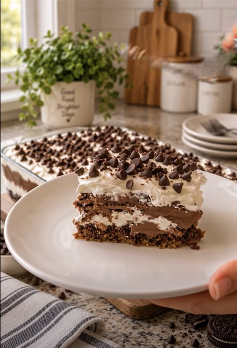 No-Bake Chocolate Lasagna: Easy Layered Chocolate Dessert
