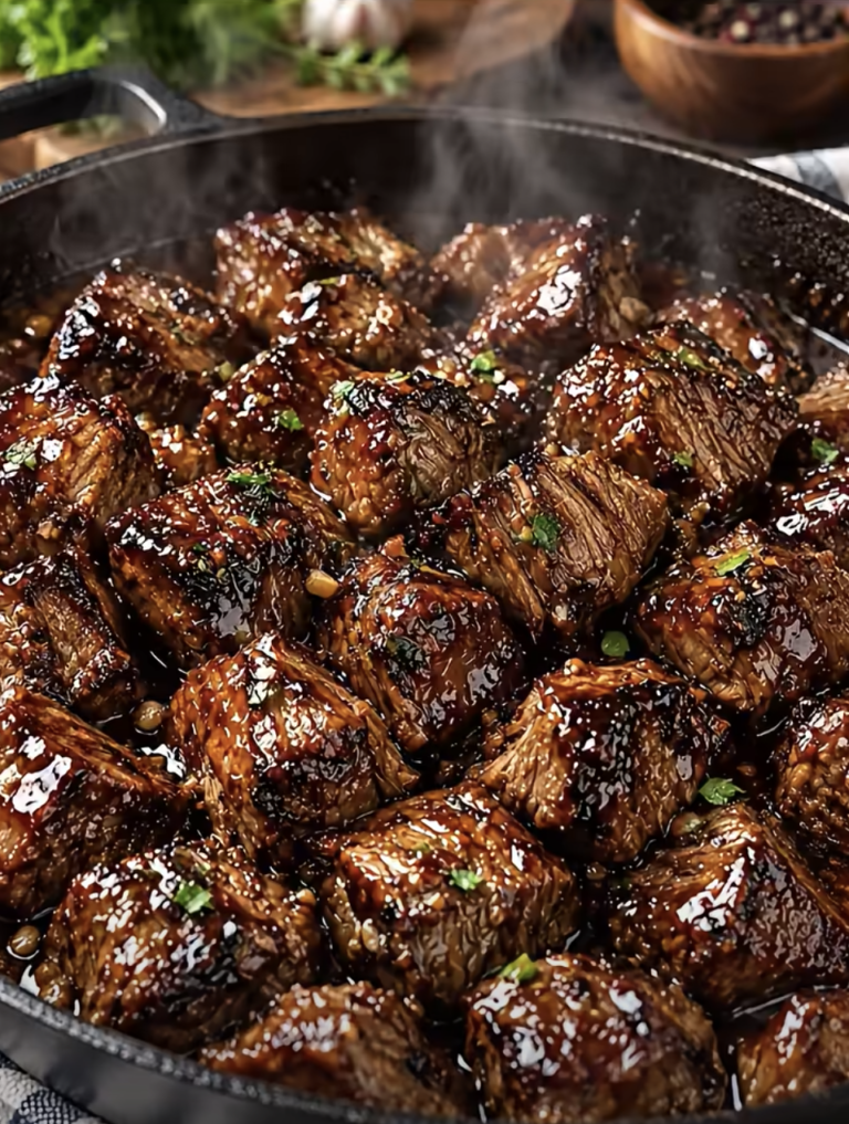 Slow Cooker Caramelized Beef Bites: Tender Sticky Beef Dinner