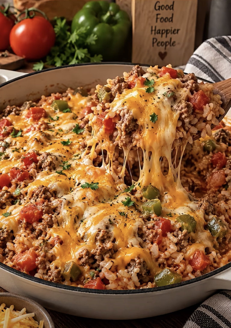 Cheesy Taco Beef & Rice: Easy One-Pan Family Dinner