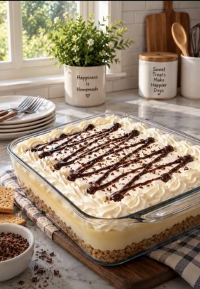 Cream Puff Cake: Easy Vanilla Cream Dessert
