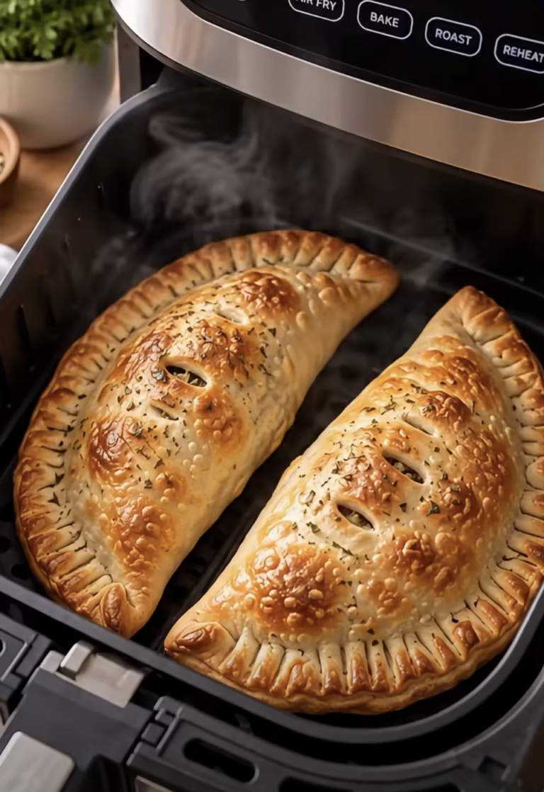 Air Fryer Pepperoni Calzones: Easy Crispy Cheesy Pizza Pockets