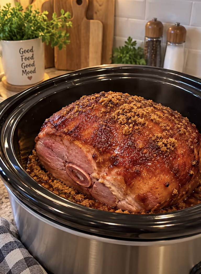 Slow Cooker Brown Sugar Glazed Ham: Easy Sweet and Savory Dinner