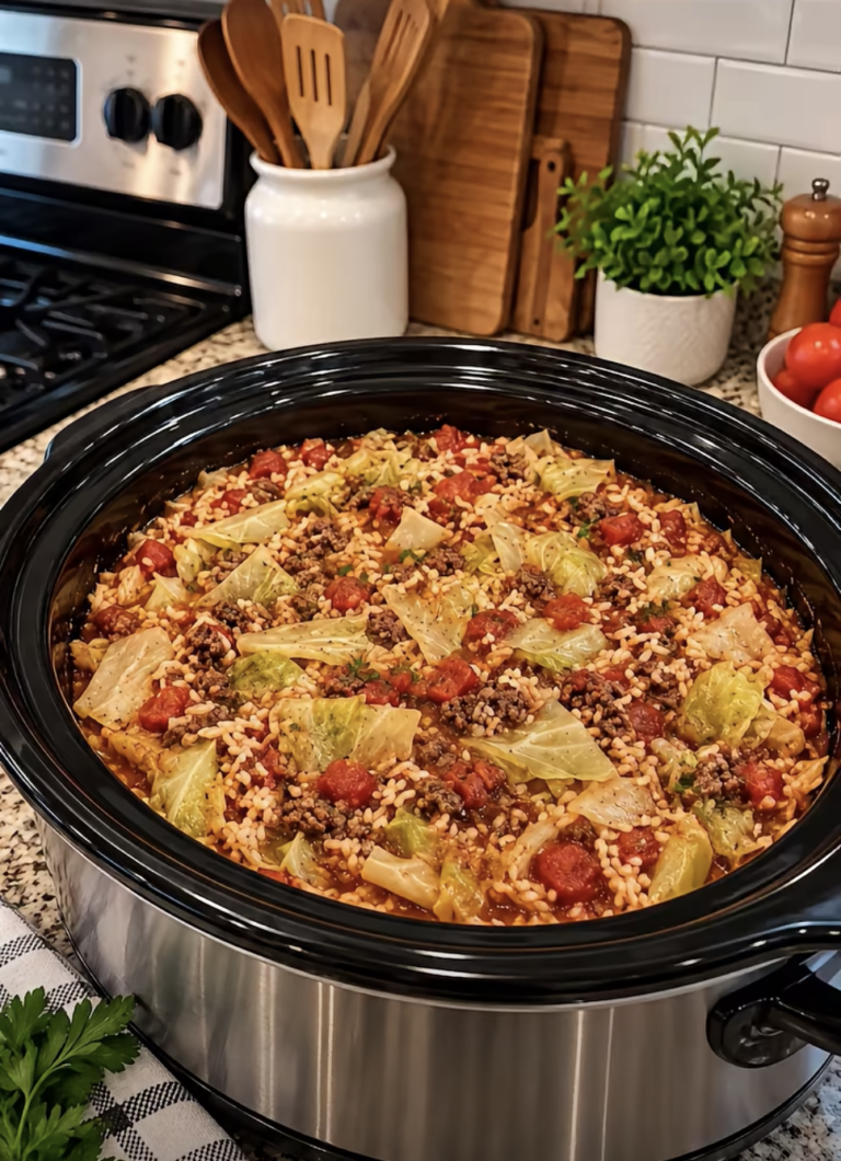 Crockpot Cabbage Roll Casserole: Easy Slow Cooker Comfort Food