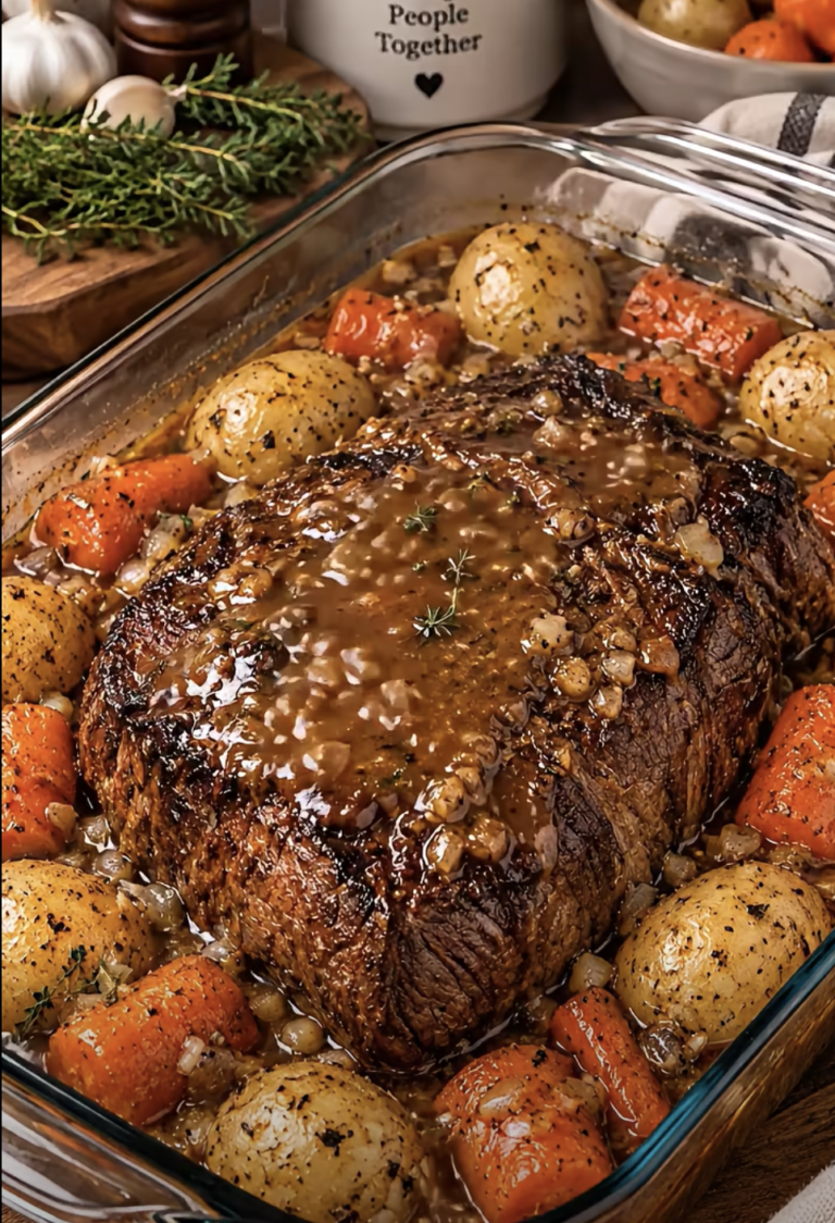 One-Pan Beef Roast with Vegetables: Tender Oven-Braised Dinner