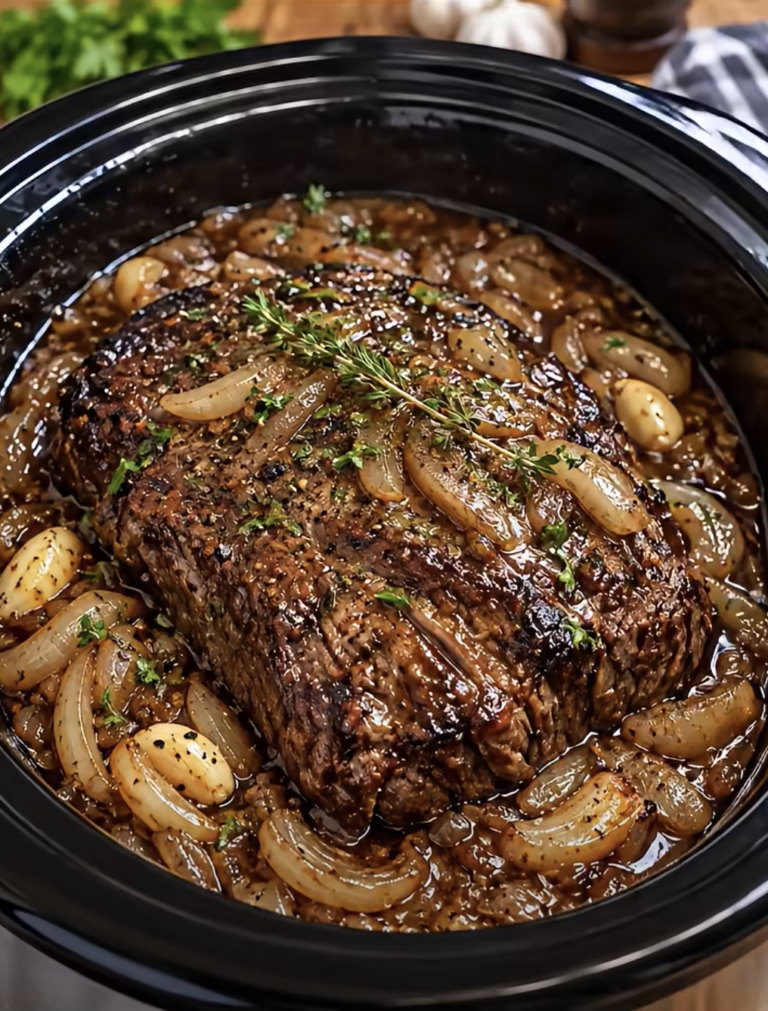 Slow Cooker Garlic Butter Beef Roast: Tender, Rich, and Savory