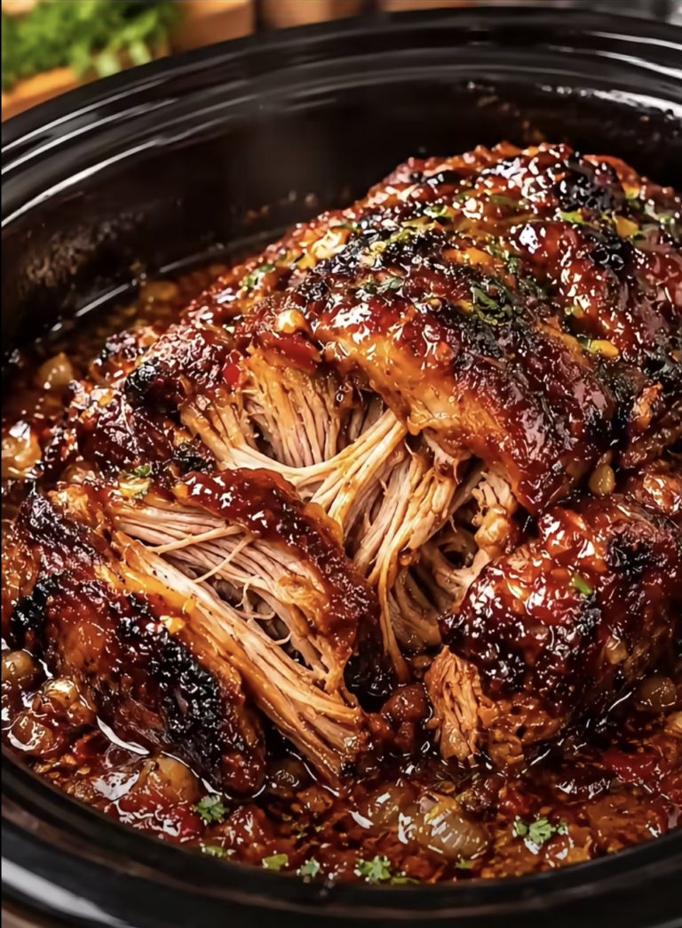 Slow Cooker Honey Garlic Pulled Pork: Tender Sweet and Savory Pork