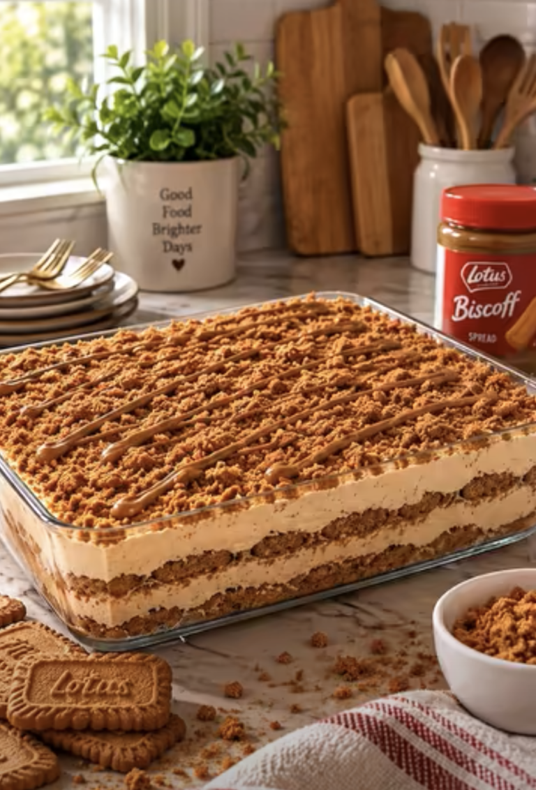 No-Bake Lotus Biscoff Dessert Bars: Creamy Cookie Butter Treat