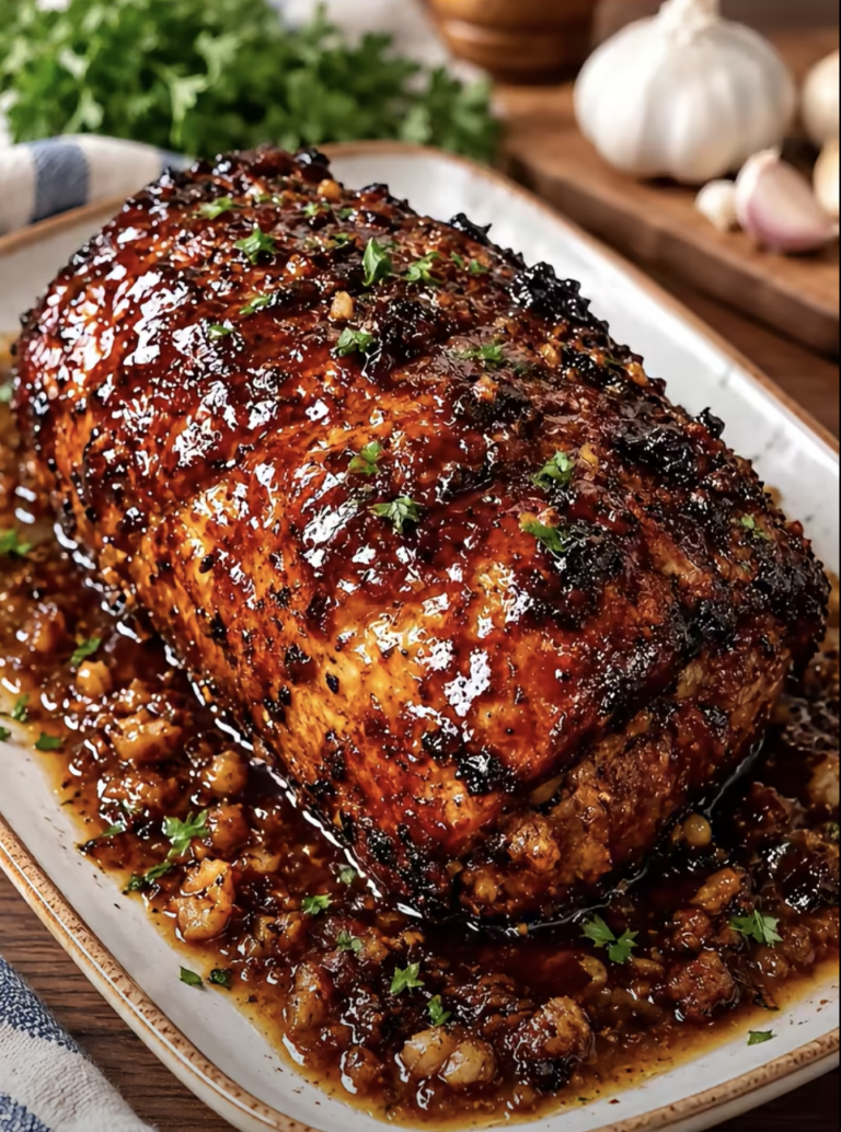 Garlic Butter Glazed Beef Roast: Juicy Herb-Roasted Beef Dinner
